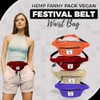 Lamatar1 Hemp Fanny Pack Vegan Festival Belt Waist Bag Handmade