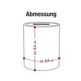 Personalisierte Spardose zur Kommuion, Konfirmation,Firmung oder Jugendweihe, Pusteblumen-Design, Keramik, mit Wunschname und Datum, Geschenk, Geldgeschenk (Konfirmation)
