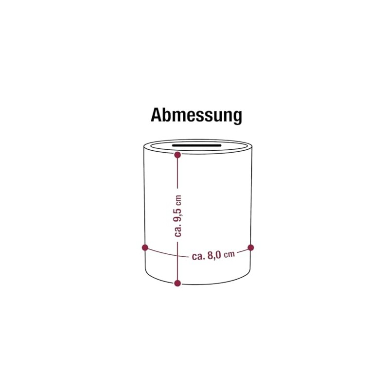 Personalisierte Spardose zur Kommuion, Konfirmation,Firmung oder Jugendweihe, Pusteblumen-Design, Keramik, mit