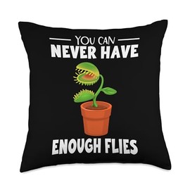 Venus Fly Trap Plants Live Seeds Terrarium Venus Fly Trap Throw Pillow