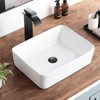 Bathroom Vessel Sink Rectangle-KARAMAG 19x15 Inch Bathroom Sink Countertop Rectangular