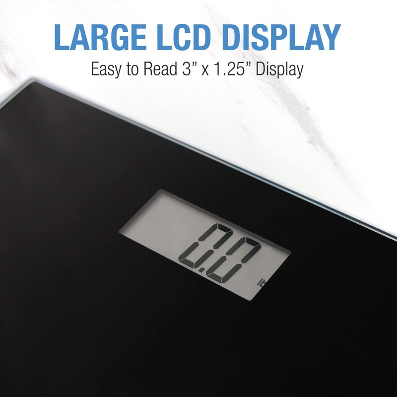 DMI Digital Talking Bathroom Scale, Sleek Tempered Glass, Clinically Accurate