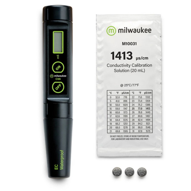 Electrochemical Milwaukee C66 Waterproof High Range Conductivity Pen with ATC