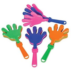 Rhode Island Novelty 7.5 Inch Hand Clappers, One Dozen Per Order