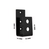 SG Store 2PCS Heavy Duty Door Security Barricade Brackets Compatible