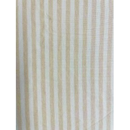 SheetWorld Baby Fitted Changing Pad Cover Sheet 16 x 33 inches, 100% Cotton Jersey Hypoallergenic Sheet, Unisex Boy Girl, Beige Stripes, Made in USA