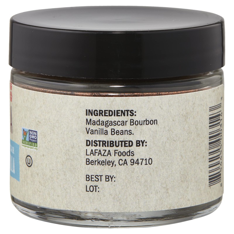 Lafaza All Natural Madagascar Bourbon Pure Ground Vanilla Bean Powder,