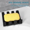 Coipdfty Soap Dishes, Silicone Shower Soap Dish with Drianage, Bar