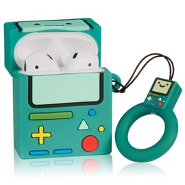 Coralogo for Airpods 1/2 Cute Case, 3D Fashion Cartoon Stylish Soft Silicone Airpod Skin Funny Fun Cool Game Console Design Accessories Shockproof Cover Air pods Cases for Kids Teens Boys (Green Game)