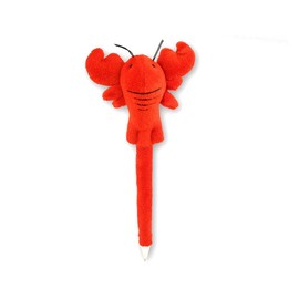 DolliBu Red Lobster Plush Pen - Cute & Soft Sea Life Stuffed Animal Ballpoint Novelty Pen Toy, Unique Writing Pen Instrument for School and Office Desk Decor