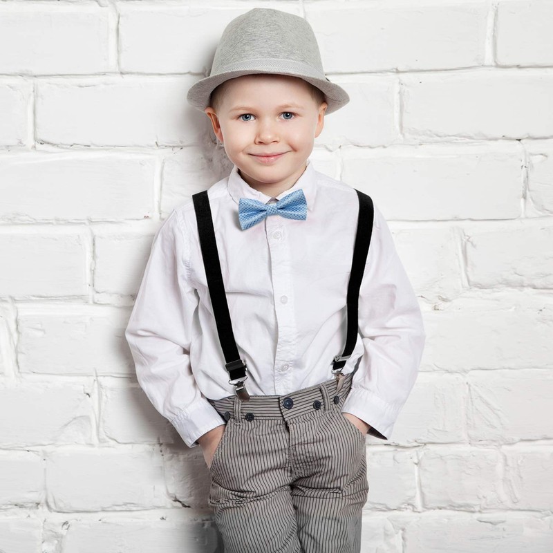 DonDon Elegant Children's Bow Tie with Adjustable Length, 9 x
