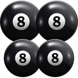 Gas Stove Burner Covers,Set of 4,Covers for Electric Stovetop Kitchen,8 Inches and 10 Inches,Black Billiards