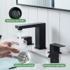 Modern Three-Hole Dual Handle Widespread 8" Bathroom FaucetColor: 1429-44N-SS-US, Surface