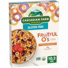 Cascadian Farm Organic Fruitful O's Breakfast Cereal 10.2 oz, Gluten Free Whole