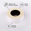(10 Rollen) Weiß 21 x 12 mm farbiger Papieraufkleber Preis