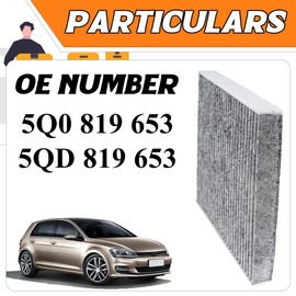 LEVANLIGHT For Volkswagen Maiten Golf 7 activated carbon air-conditioning grille filter air conditioning filter element filter 5Q0819653