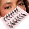 Cat Eye Lashes Wispy Mink Lashes Yasnai 18mm False Eyelashes