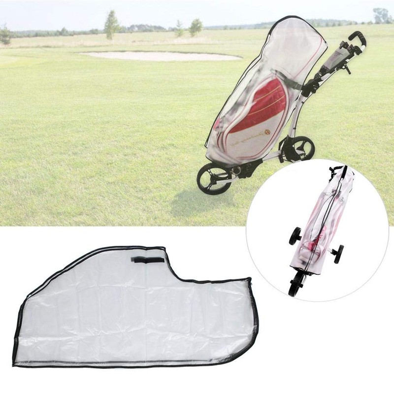 Golf Bag Dust Cover, Transparent Golf Bag Coat, Dustproof Rain
