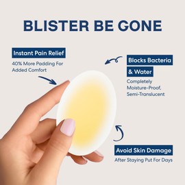 Dr. Frederick's Original Better Blister Bandages - 12ct - Water Resistant - 40% More Cushioning - Hydrocolloid Bandages for Foot, Toe, & Heel - Blister Pads for Prevention & Recovery - Variety Pack | Dr. Frederick's Original