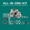 AUTOKAY Assembled Cylinder Head Rockers Valves Springs Kit fit for