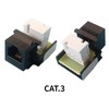 10 RJ11 CAT3 Telephone Socket adapters Model 110 IDC 6P4C
