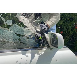 resqme The Original Emergency Keychain Car Escape Tool, 2-in-1 Seatbelt Cutter and Window Breaker, Made in USA, Rainbow Pack 10 Colors - Compact Emergency Hammer