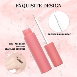 Brush-On Strip Lash Adhesive - Clear, Latex-Free, Long-Lasting Lash Glue with Vitamins A, C & E for Strip & Individual Lashes, 0.18 oz, 1-Pack (GLSO-DTJS-01)