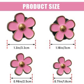 Couslcd Car Air Vent Clips for Women, 8 Pieces Cute Car Vent Clips Decorations Daisy Flower Car Accessories Air Vent Clips, Car Interior Decor Universal Fit (Pink)
