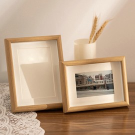 ANAZOZ Bilderrahmen 13x18 cm, Bilderrahmen Familie Bilder Hängen oder Aufstellen, Hochformat oder Querformat Fotorahmen Schlicht Modern 1 Stück