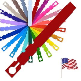 TAGKRAFTERS 7" x 3/4" Red - 250 Pcs - Plastic Plant Tags and Labels - Wrap Around Thermal Plastic - Nursery Garden Tree Labels | Made in The USA |