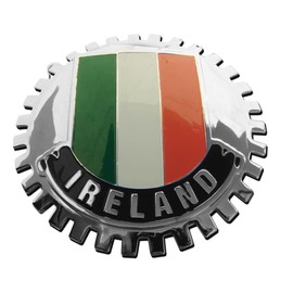 Ireland Irish Stripes Grill Badge Emblem for Trucks and Cars