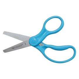 Westcott School Left and Right Handed Kids Scissors, 5 Inch Pointed, Blue