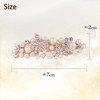 Herbeluemily Barrette, Pearl Bijou Stone, Metal Fittings, Hair Clip, Stylish,
