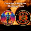 RYUKENLM Canadian Firefighter Challenge Coin - First in, Last Out