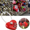 Red Heart Shape Padlock Mini 3 Digit Code Lock with