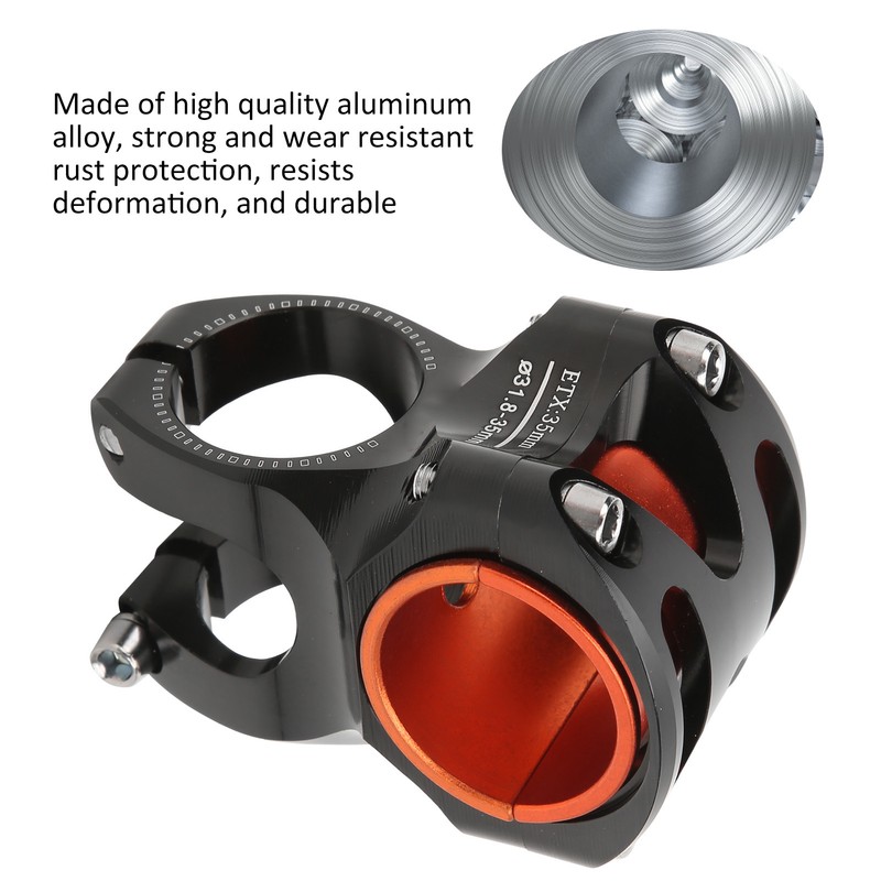CANSUCC 31.8/35mm Bike Handle Stem Riser Short Handle Stem Aluminum