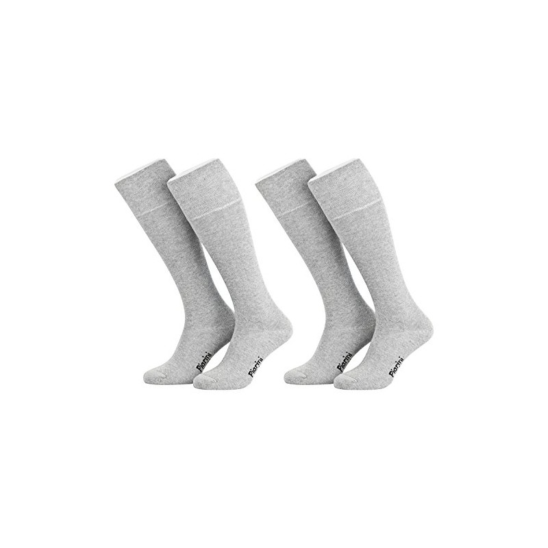 Piarini 4 Pairs of ladies’ Knee-High Cotton Socks, without Elastic