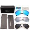 AZorb Polarized Aviator Sunglasses for Men Women Metal Frame Retro