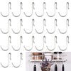 DabbOo Pack of 20 S Hooks Flat Stainless Steel Shaped