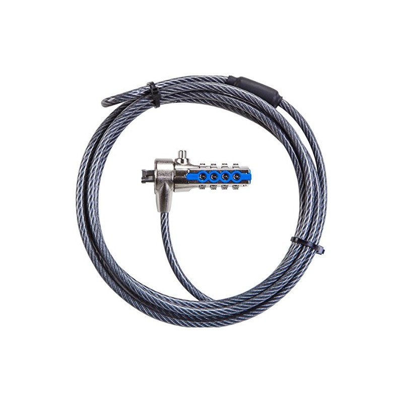 Targus DEFCON T-Lock Resettable Combination Cable Lock for Laptop Computer
