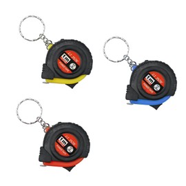 wocpvm Pack of 3 Tape Measure 3 ft/1 m, Small Tape Measure with Key Ring, Mini Retractable Tape Measure with Metric and Inch Scale for Measuring Machines, Furniture, Clothing, Fabric, Workbenches (3