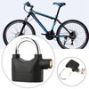 Black Anti Theft Security Padlock Waterproof Siren Alarm Lock for