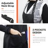 NLUS 2 Pack Kitchen Cooking Aprons, Adjustable Bib Soft Chef