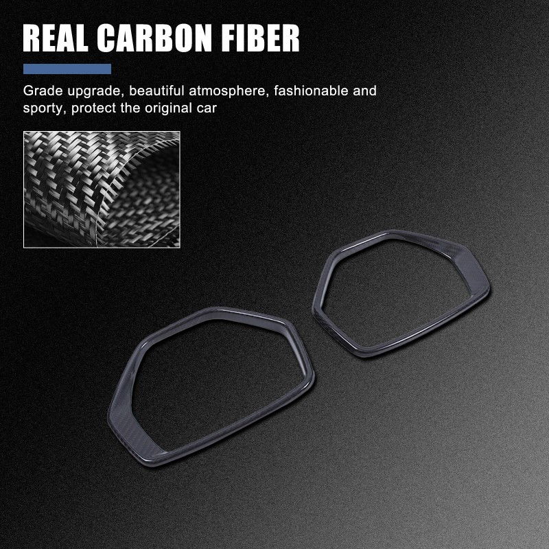 MXT-23 Real Carbon Fiber Side View Mirror Frame Cover Ring
