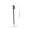 Outanaya 4pcs Iron Tent Pegs Ground Stakes for Camping Beach
