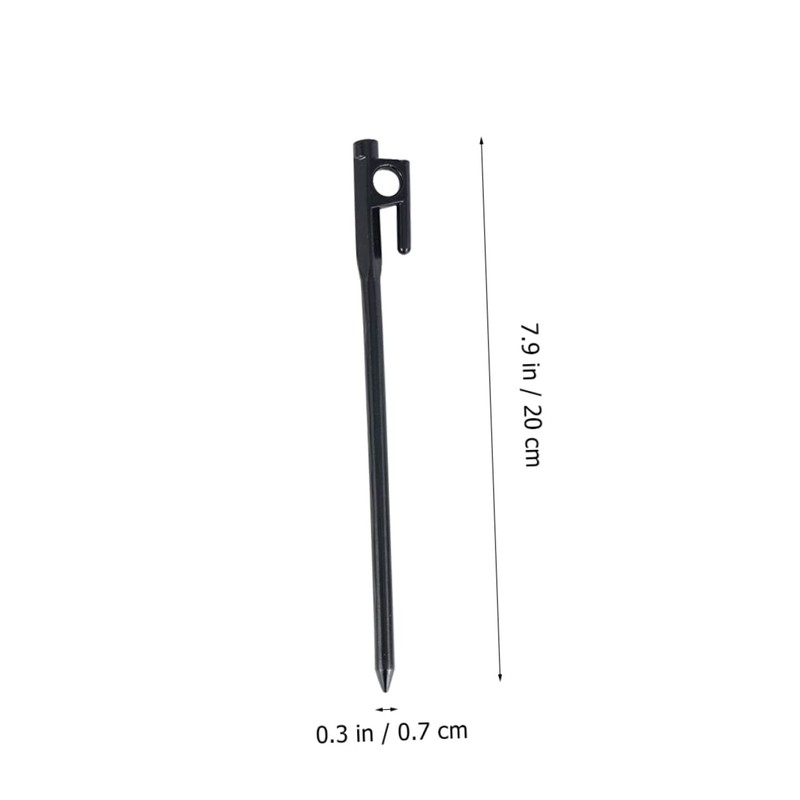 Outanaya 4pcs Iron Tent Pegs Ground Stakes for Camping Beach
