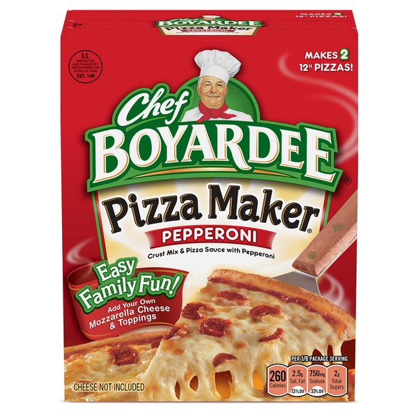 Chef Boyardee Pepperoni Pizza Maker, 31.85 Oz, 6 Pack