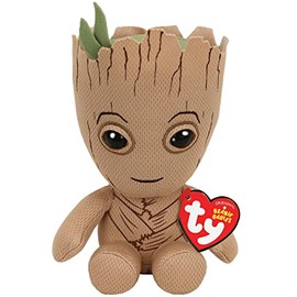 TY 41215 Guardians of The Galaxy Groot Plush - Brown/Green/Black, 16 cm