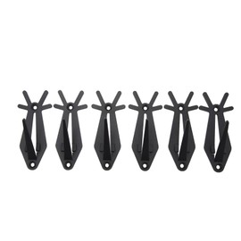6 Pieces Skull Hangers for Indoor Outdoor Antler Style Deer Holder Trophy Wall Mount Skull Hooks Hanging for Decorative Craft Kits BBQ Claws