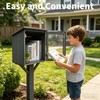 BplusZ Little Library Box Outdoor Waterproof HDPE Book Storage Small